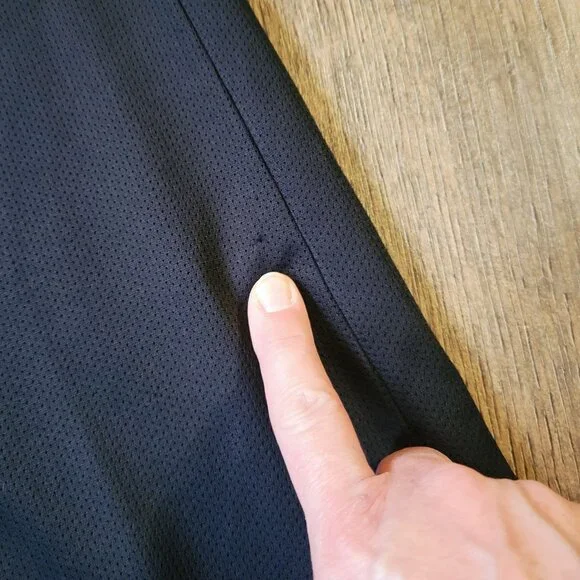 Adidas Vintage Climalite Track Pants Womens Large 2005 Black with White 3 Stripe - Picture 12 of 16